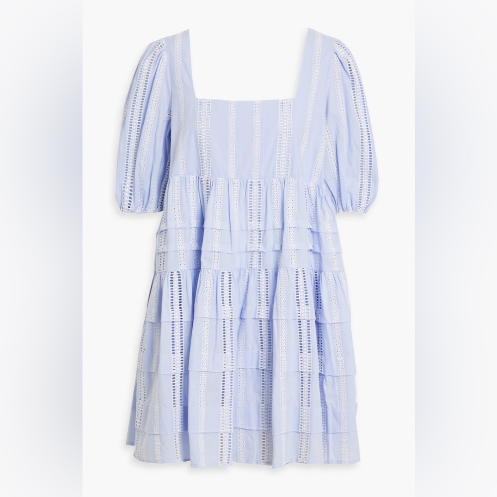 Maje Light Blue Mini Dress